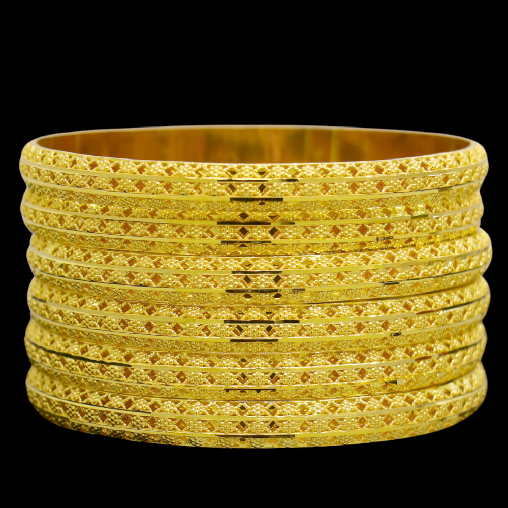 21K Gold Bangle Set (L)